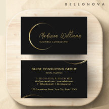 Negros de personalizable y profesionales de oro