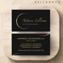 Negros de personalizable y profesionales de oro