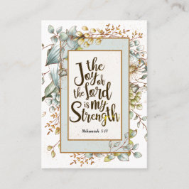 Tarjeta De Visita Nehemías 8:10 La alegría de Jehovah es mi fuerza