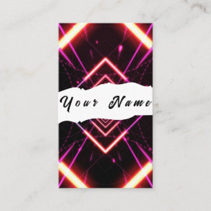 Tarjeta De Visita Neon Business Card
