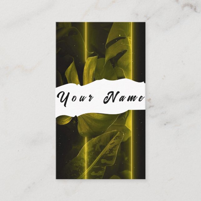 Tarjeta De Visita Neon Business Card (Anverso)