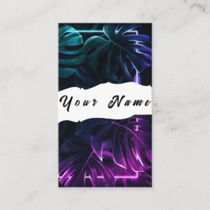 Tarjeta De Visita Neon Business Card