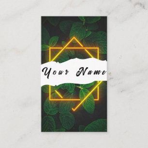Tarjeta De Visita Neon Business Card
