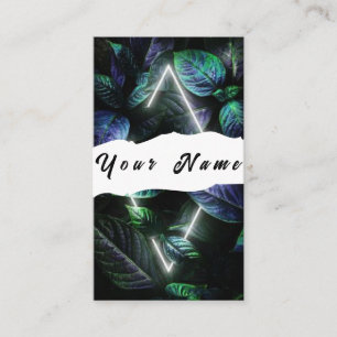 Tarjeta De Visita Neon Business Card