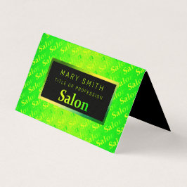 Tarjeta De Visita Neon Elegant Fluorescente