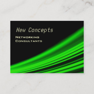 Tarjeta De Visita Neon Green Modern