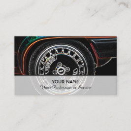 Tarjeta De Visita Neon pop-art para turbo expertos en sintonización