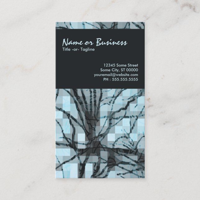 Tarjeta De Visita nervios abstractos (Anverso)