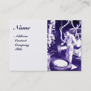 Tarjeta De Visita NEUMÁTICOS , AUTOMOTIVO,Garaje de reparación de au