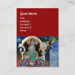 Tarjeta De Visita NEUROMANTE, rojo azul