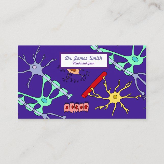 Tarjeta De Visita Neuronas Y Glia (Anverso)