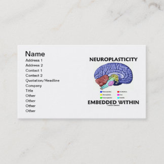 Tarjeta De Visita Neuroplasticity encajó dentro (la anatomía del