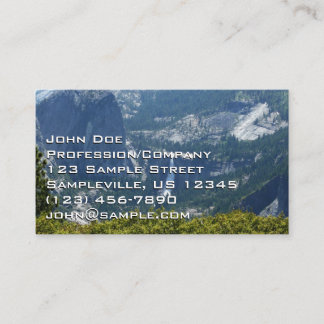 Tarjeta De Visita Nevada Falls desde el Panorama Trail