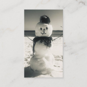 Tarjeta De Visita nevado en la orilla de la nieve