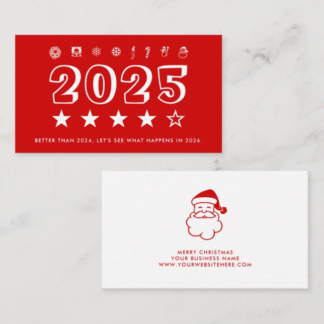 Tarjeta De Visita New Year 2025 review (Anverso / Reverso)