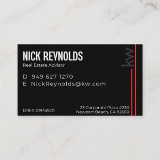 Tarjeta De Visita Nick Reynolds
