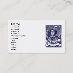 Tarjeta De Visita Nicolaus Copernicus