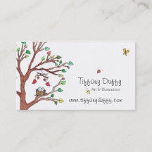 Nido de pájaro con móvil