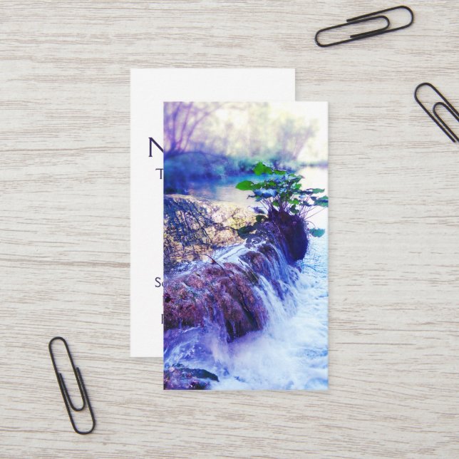 Tarjeta De Visita niebla de agua (Anverso/Reverso In Situ)