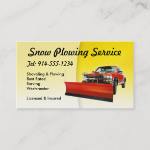 Tarjeta De Visita Nieve ADAPTABLE que ara amarillo