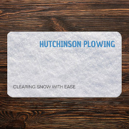 Tarjeta De Visita Nieve en picado