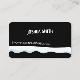 Tarjeta De Visita Nieve Paulando Negro