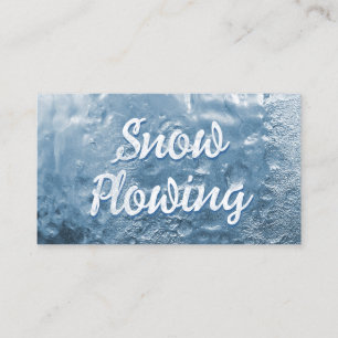 Tarjeta De Visita Nieve que ara fresco congelado
