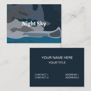 Tarjeta De Visita Night Stars Sky