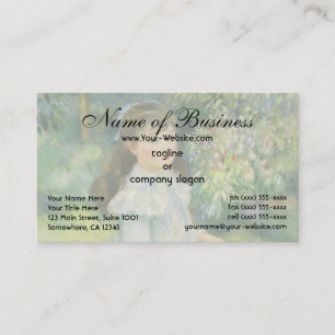 Tarjeta De Visita Niña con aro de Pierre Auguste Renoir