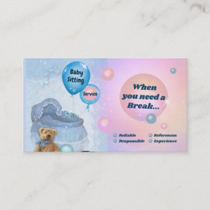 Tarjeta De Visita Niñera