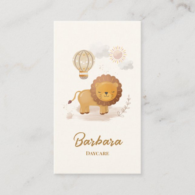 Tarjeta De Visita Niñera de cuidado de niños Niñera Niñera de cuidad (Anverso)