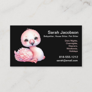 Tarjeta De Visita Niñera, House Sitter, Mascota Sentado