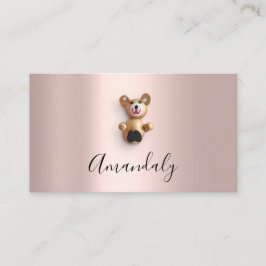 Tarjeta De Visita Niñera Niñera Cerveza Profesional de Cuidados Infa