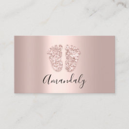 Tarjeta De Visita Niñera Niñera Pies de cuidado infantil profesional