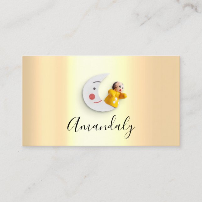 Tarjeta De Visita Niñera Niñera Profesional Guarderías infantiles Mo (Anverso)