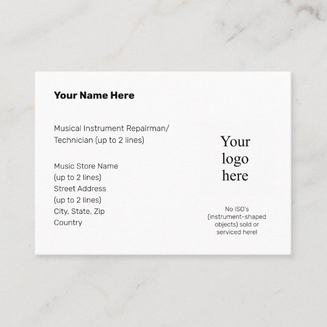 Tarjeta De Visita Ningún objeto con forma de instrumento Mty. Logo (Anverso)