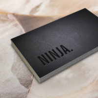 Ninja Negrita Minimalista Texto Profesional Oscuro