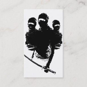 Tarjeta De Visita ninjas de los tres