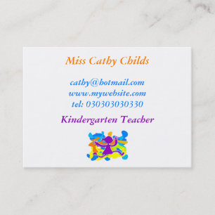 Tarjeta De Visita Niño enrrollado,