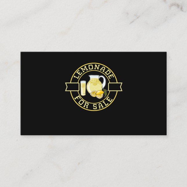 Tarjeta De Visita Niños Chicas Lemonade Stand Boys (Anverso)