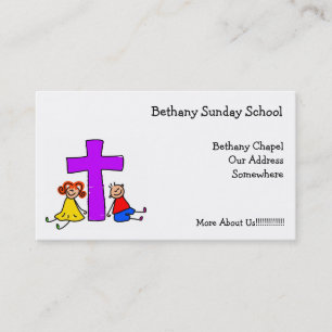 Tarjeta De Visita Niños cristianos,