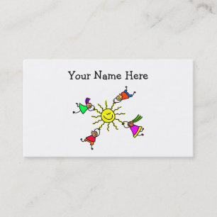 Tarjeta De Visita Niños de Sun