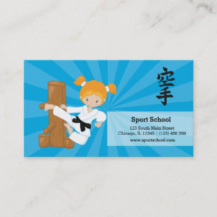 Tarjeta De Visita Niños del karate