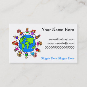 Tarjeta De Visita Niños del mundo