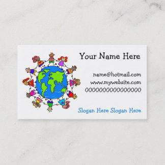 Tarjeta De Visita Niños del mundo