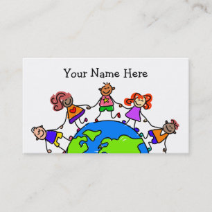 Tarjeta De Visita Niños del mundo
