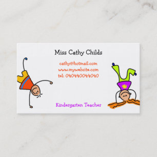 Tarjeta De Visita Niños enrrollados