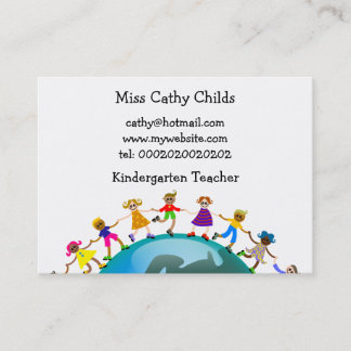 Tarjeta De Visita Niños europeos,