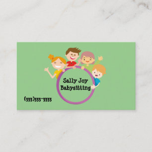 Tarjeta De Visita Niños felices y adorables diseñan bebés