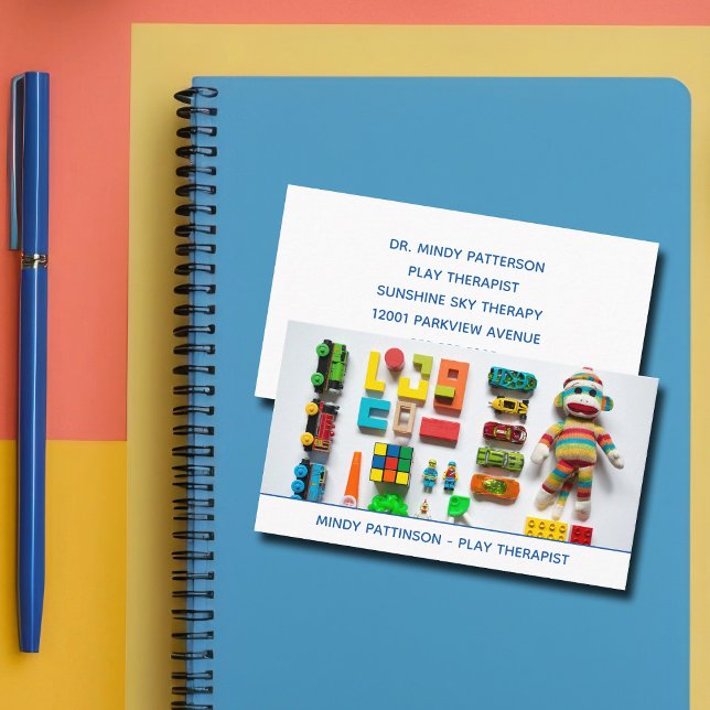 Tarjeta De Visita Niños Juegan A Juguetes Terapéuticos Niños Psicólo (Subido por el creador)